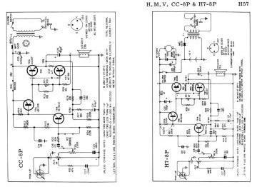 HMV ;Australia CC 8P schematic circuit diagram